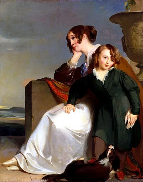 OBRAS MAESTRAS DE LA PINTURA. Thomas Sully (1783-1872)-madre e hijo. óleo sobre lienzo-145cm x 115cm-metropolitan museum of art OBRAS MAESTRAS DE LA PINTURA. Thomas Sully (1783-1872)-madre e hijo. óleo sobre lienzo-145cm x 115cm-metropolitan museum of art