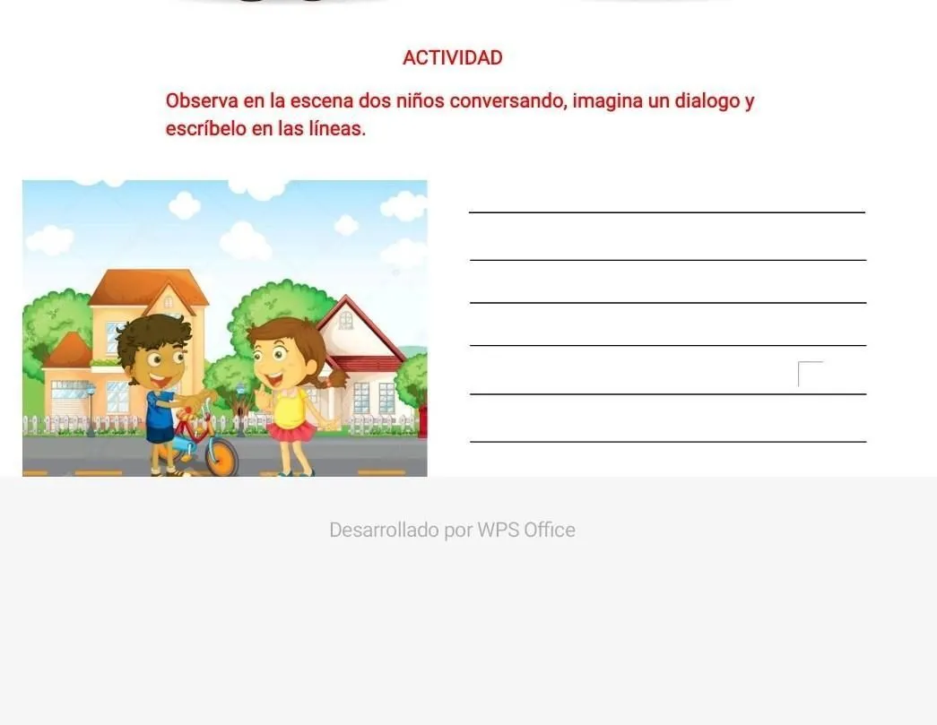 observa en las escenas dos niños conversando imagina un diálogo y Escríbelo en las líneas - Brainly.lat observa en las escenas dos niños conversando imagina un diálogo y Escríbelo en las líneas - Brainly.lat