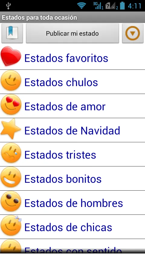 Estados para toda ocasión - Aplicaciones Android en Google Play
