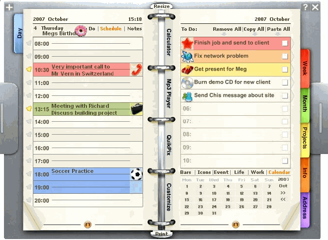 Como hacer una agenda personal para imprimir - Imagui