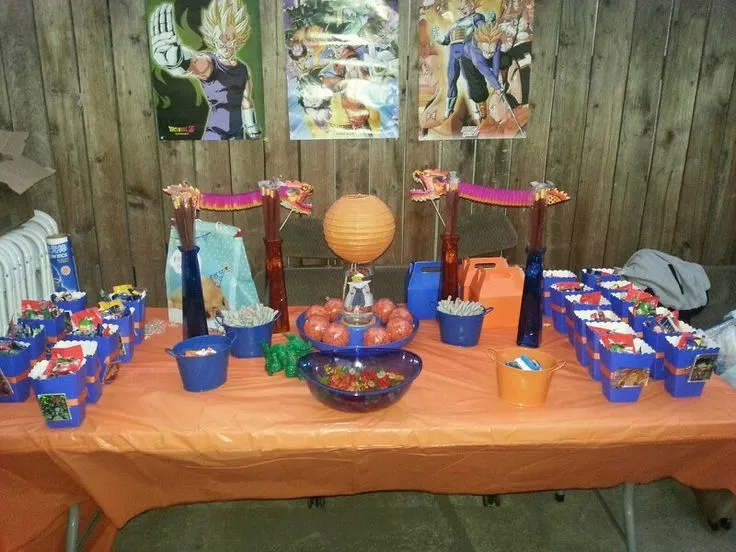 Candy Bar Table | Cumple Dragon Ball | Pinterest | Bar Tables ...