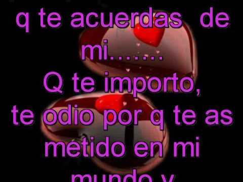 Te odio por que te quiero - YouTube