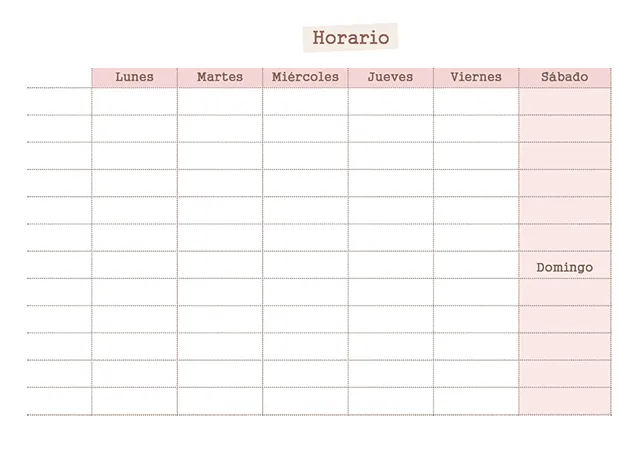 Odisea gráfica: Horario y etiquetas imprimibles para el nuevo curso