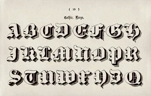 007-Alfabeto mayusculas gotico-Examples of Modern Alphabets… 1913 ...