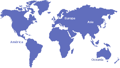 Mapa mundi con sus continentes - Imagui