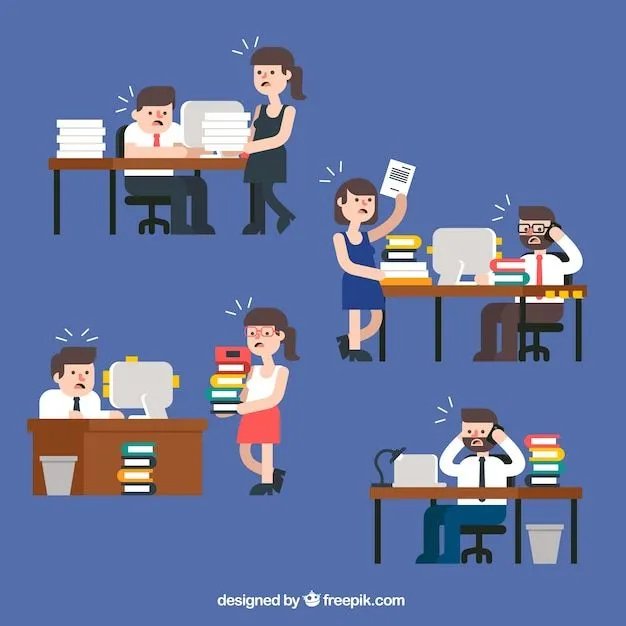 Oficina de dibujos animados de escritorio | Descargar Vectores gratis