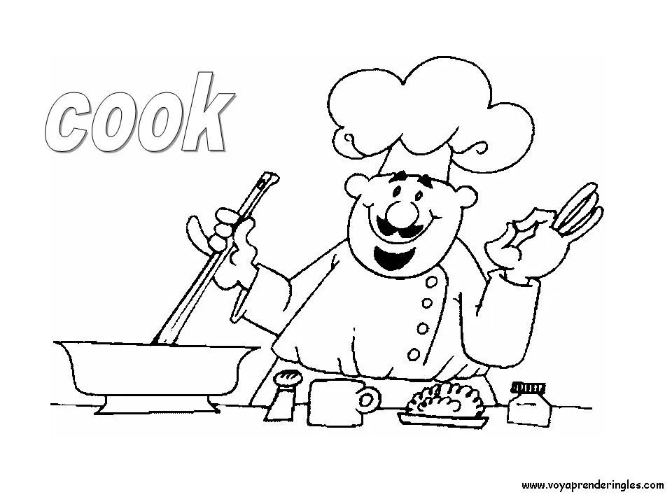 oficios en ingles Colouring Pages (page 2)