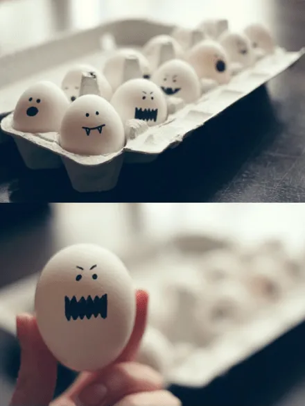 Caras para decorar un huevo - Imagui