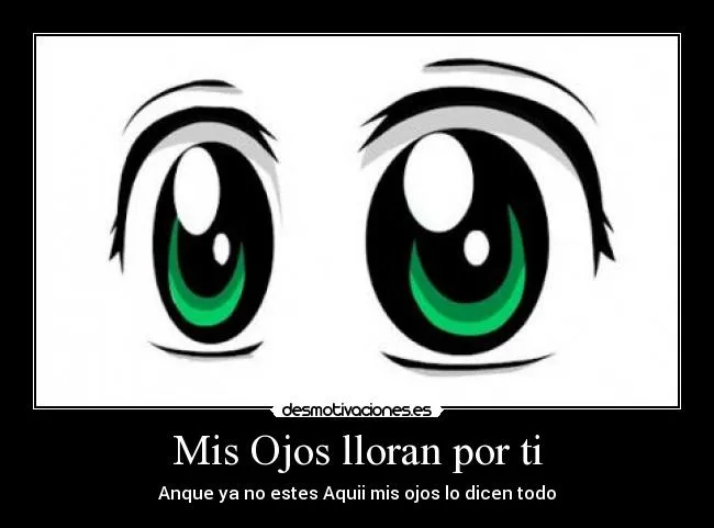 Ojos animes llorando - Imagui