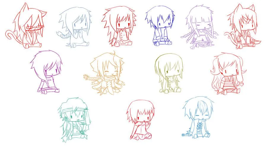 Ojos anime chibi - Imagui