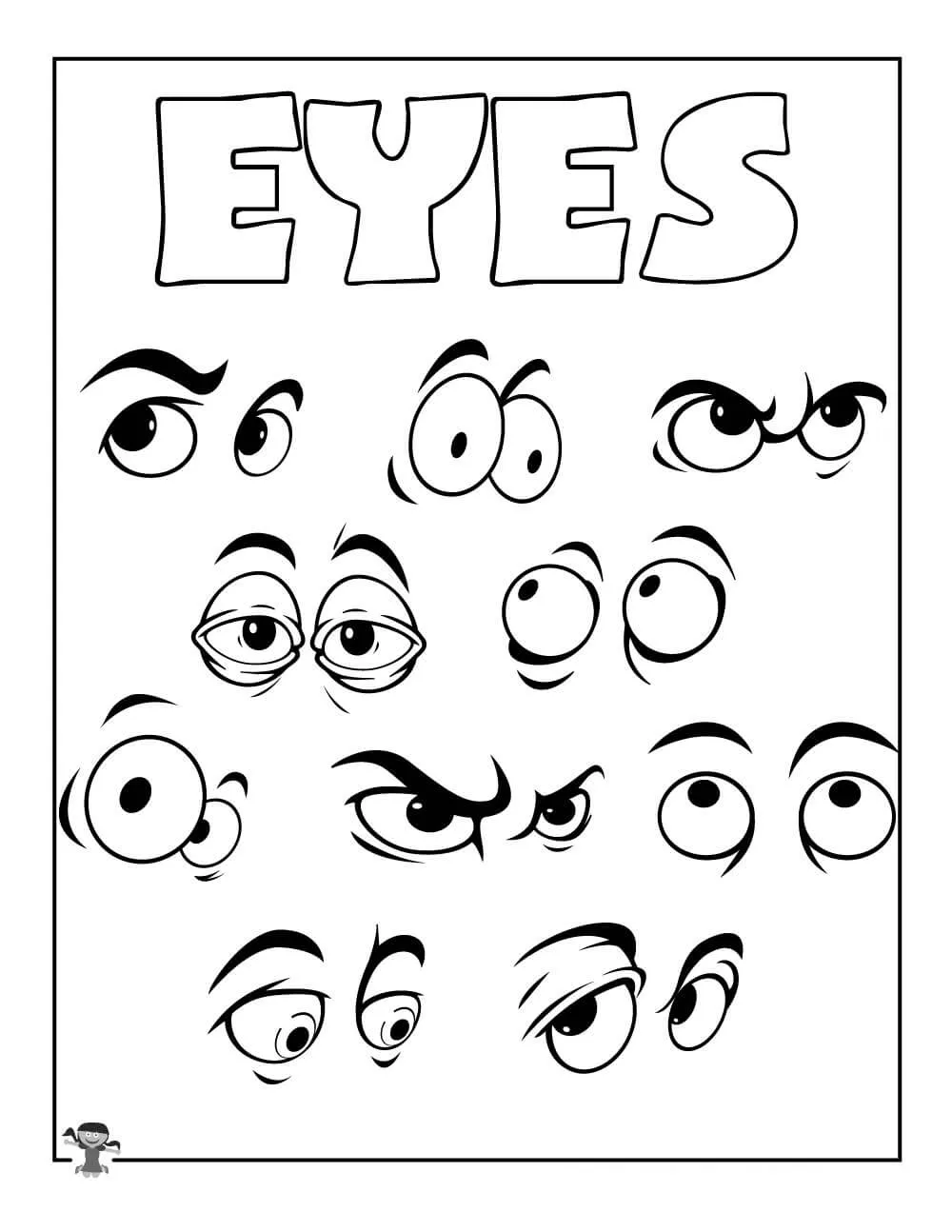 Ojos para colorear, imprimir e dibujar –ColoringOnly.Com Ojos para colorear, imprimir e dibujar –ColoringOnly.Com