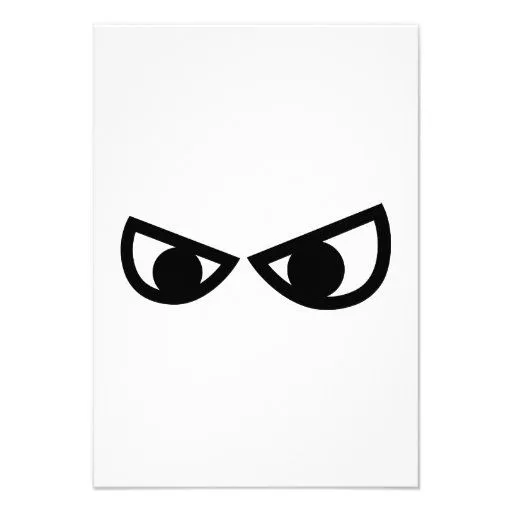 Ojos cómicos enojados anuncios personalizados de Zazzle. Ojos cómicos enojados anuncios personalizados de Zazzle.