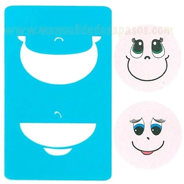 como hacer ojos para fofuchas - Buscar con Google | stencil ...