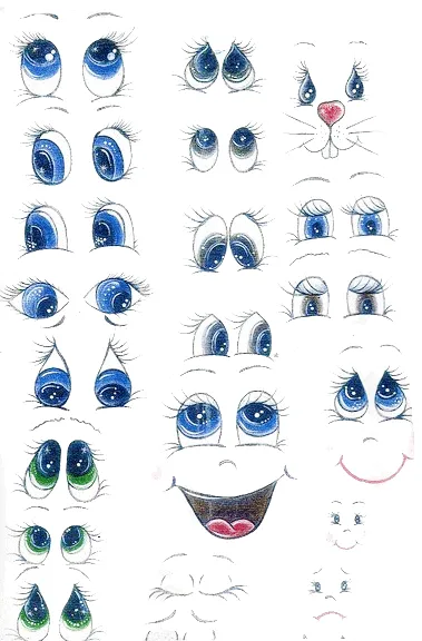 Ojos de fofuchas para imprimir