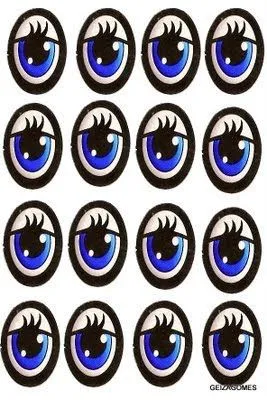 Ojos fofuchas para imprimir - Imagui