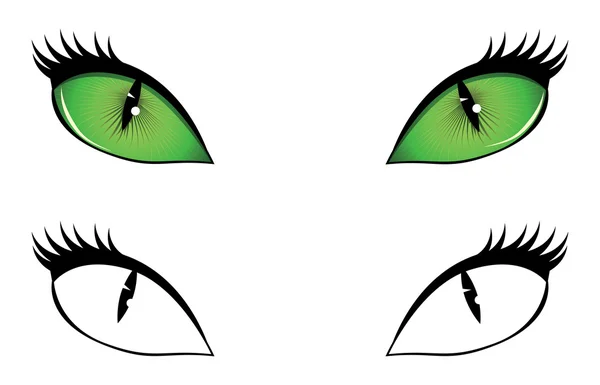 Ojos de gato de dibujos animados — Vector stock © artshock #36416547 Ojos de gato de dibujos animados — Vector stock © artshock #36416547
