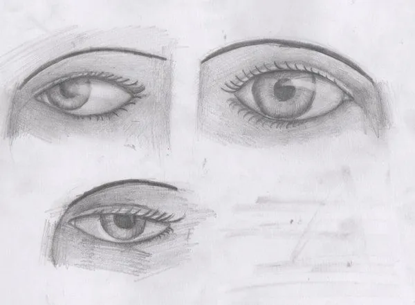 Dibujo a lapiz de ojos realistas - Imagui