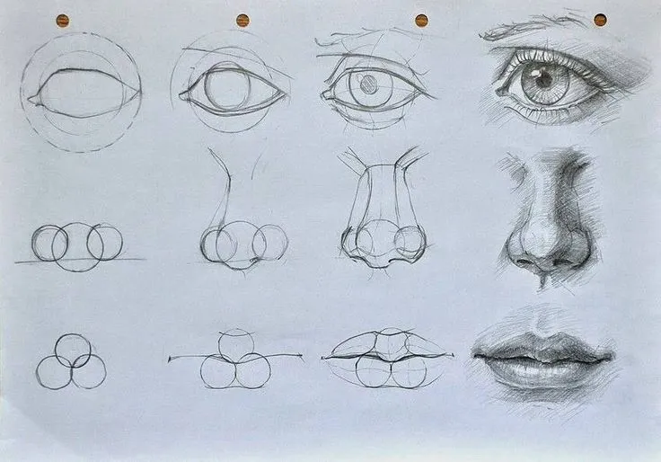 Como dibujar ojo, nariz y boca. | Dibujos con lapiz | Pinterest Como dibujar ojo, nariz y boca. | Dibujos con lapiz | Pinterest