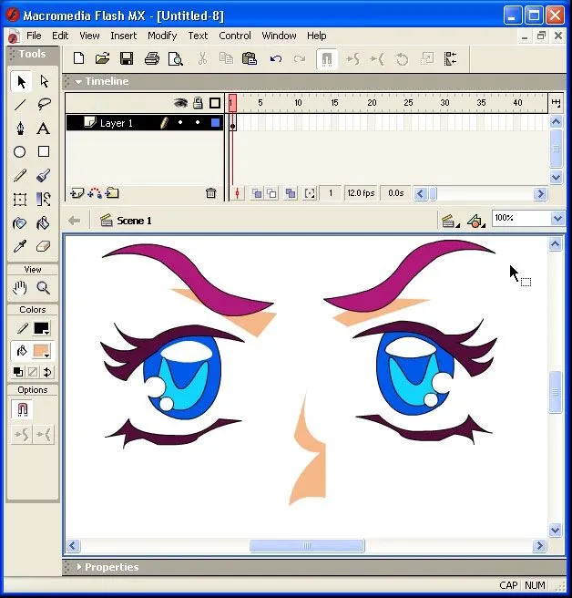  ... dibujar Ojos de Anime en Flash | ANIMEGRIS: Dibujos de Anime Manga