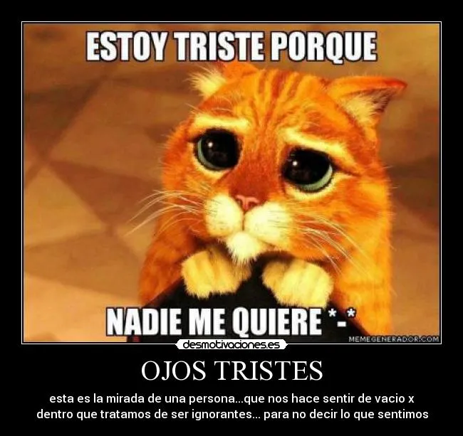 OJOS TRISTES | Desmotivaciones