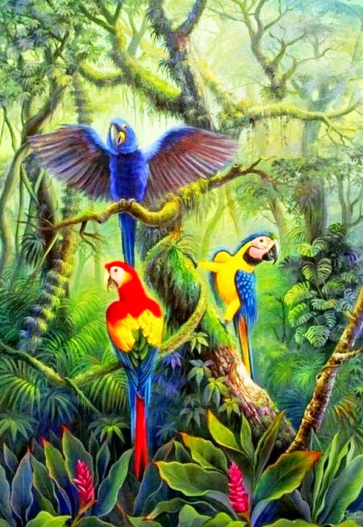 Oleos de Paisajes con Pájaros, Cuadros Pintados | Imágenes Arte ... Oleos de Paisajes con Pájaros, Cuadros Pintados | Imágenes Arte ...