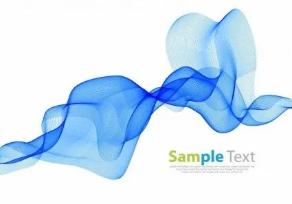Ondas Suaves Azules Sobre Fondo Blanco-Vector Fondo-vector Libre ...