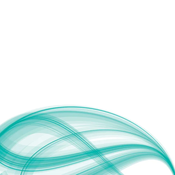 ondas transparentes sobre fondo blanco — Vector stock ...