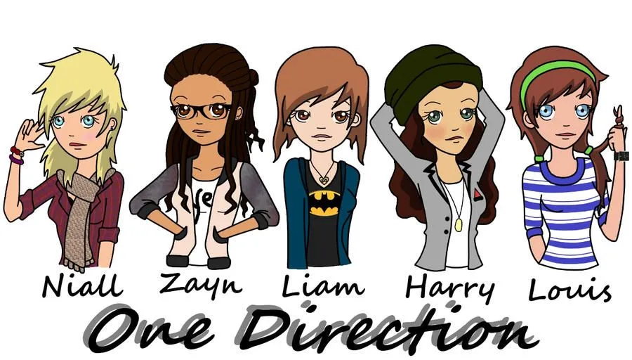 Dibujos de one direction caricatura - Imagui