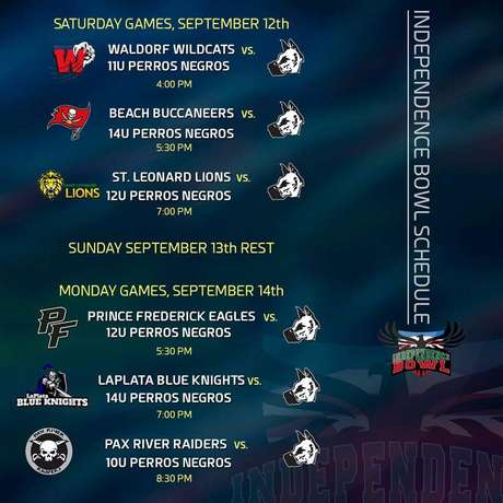 ONEFA Infantil: Calendario de Perros Negros en Maryland ONEFA Infantil: Calendario de Perros Negros en Maryland