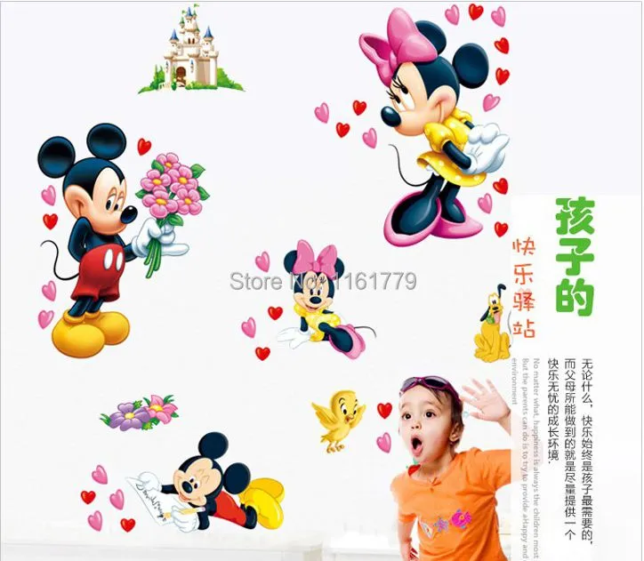 Online Buy Grosir wallpaper mickey minnie from China wallpaper ...