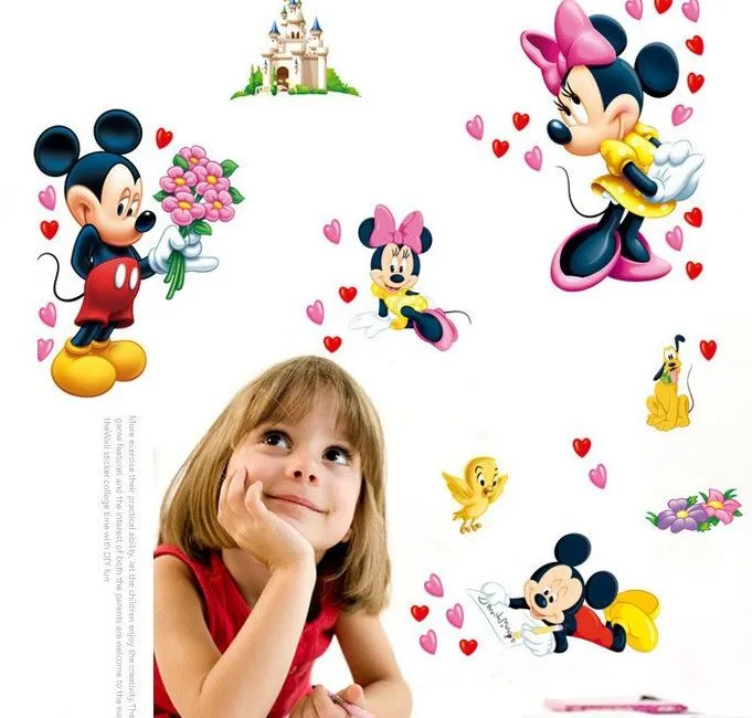 Online Buy Grosir wallpaper mickey minnie from China wallpaper ...