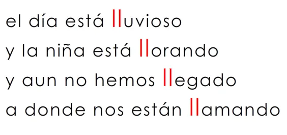 OnlineFreeSpanish – Rimas en Español – Letra: LL – ll OnlineFreeSpanish – Rimas en Español – Letra: LL – ll