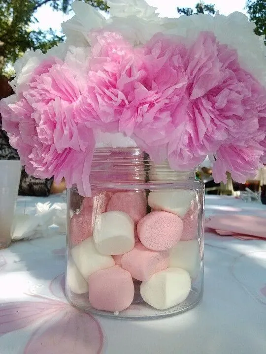 Buena opcion para decorar un bautizo o baby shower | Cute ...