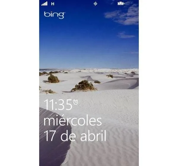 Opciones de la pantalla de bloqueo del Nokia Lumia 520 ... Opciones de la pantalla de bloqueo del Nokia Lumia 520 ...