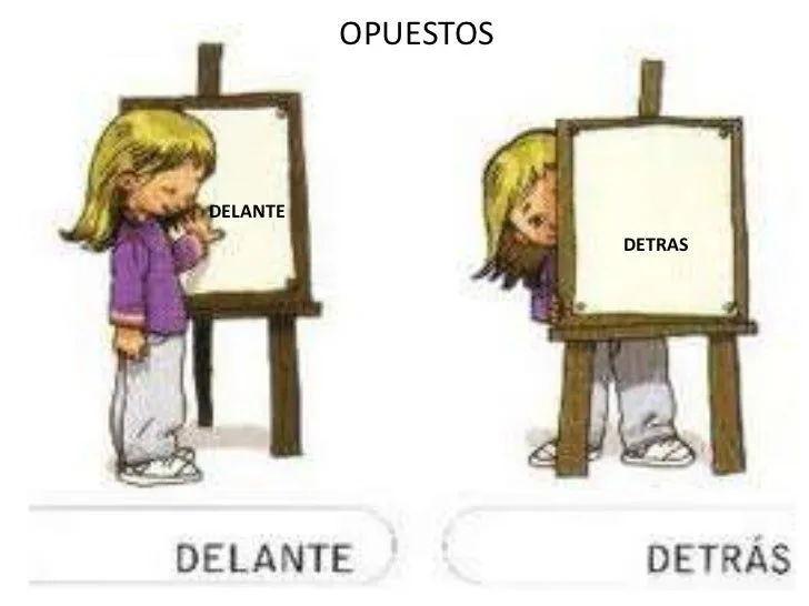 Opuestos para niños de tres años