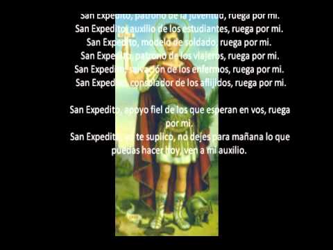 ORACIÓN EN AGRADECIMIENTO A SAN EXPEDITO - YouTube