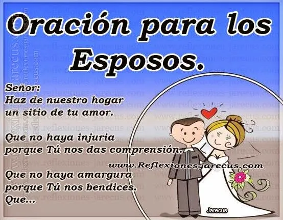 Oración para los esposos | Reflexiones y Lecturas para Meditar Oración para los esposos | Reflexiones y Lecturas para Meditar