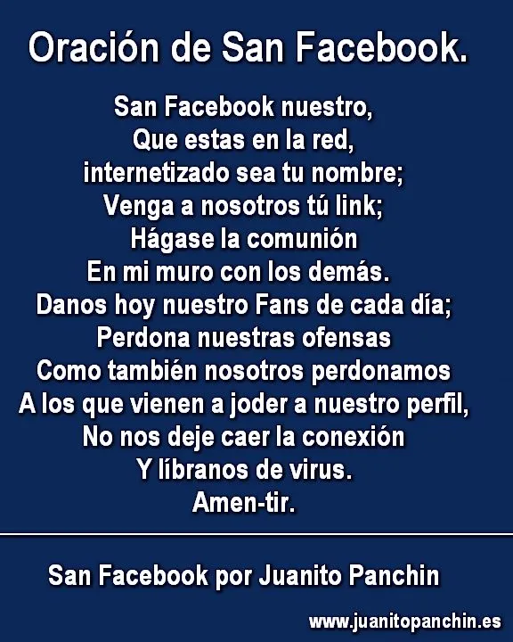 Oracion de Facebook - Imagui