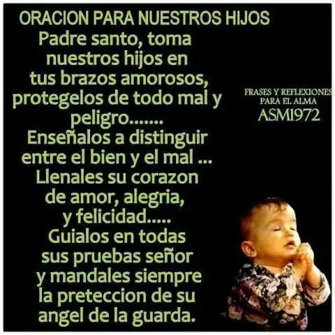 Oración para nuestros hijos | Mis hijas | Pinterest