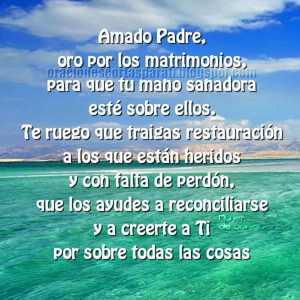 Oración de intercesión por matrimonios cercanos | Oraciones cortas ... Oración de intercesión por matrimonios cercanos | Oraciones cortas ...