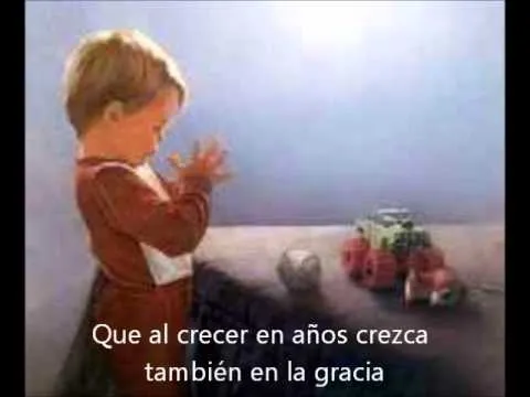 ORACION DEL NIÑO POR SU BAUTISMO - YouTube
