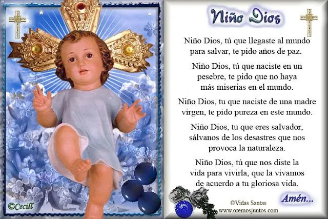 ORACION AL NIÑO DIOS - Imagui