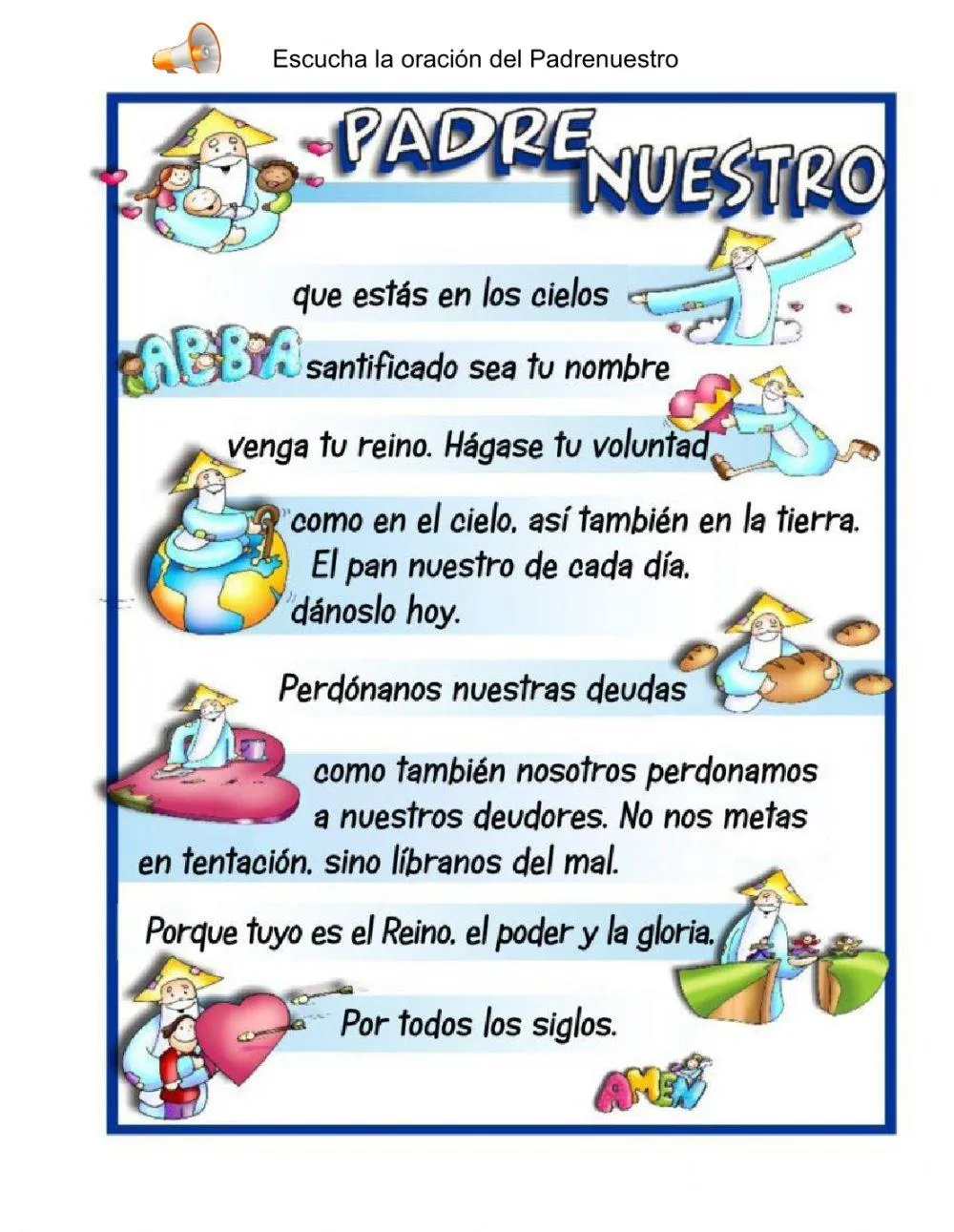 La oración para niños worksheet | Live Worksheets La oración para niños worksheet | Live Worksheets