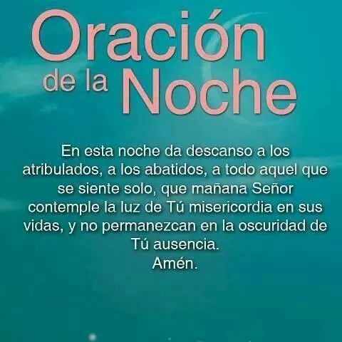 Oracion de la noche | Oraciones | Pinterest