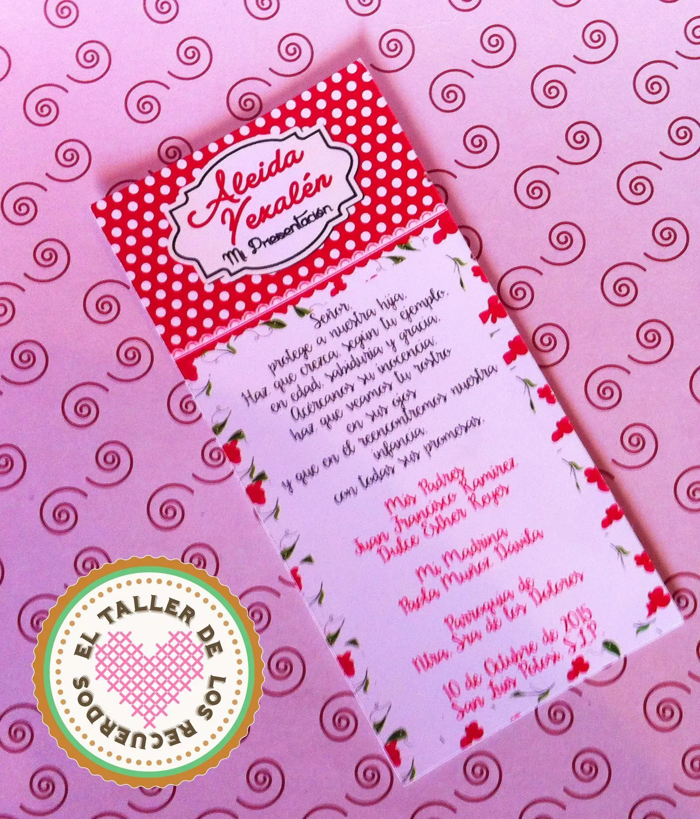 oracion personalizada tipo separador | Fiestas oracion personalizada tipo separador | Fiestas