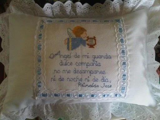 Oración "Angel de la Guarda". Lo bordé hace 3años. | Mis trabajos ...