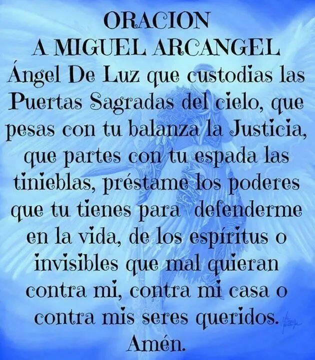 Oracion a San Miguel Arcangel... | Fe, oraciones y ángeles | Pinterest Oracion a San Miguel Arcangel... | Fe, oraciones y ángeles | Pinterest