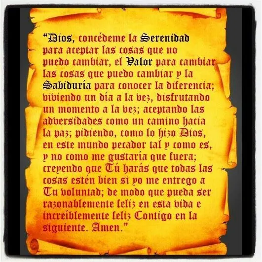 Oracion de la serenidad | Quotes | Pinterest Oracion de la serenidad | Quotes | Pinterest