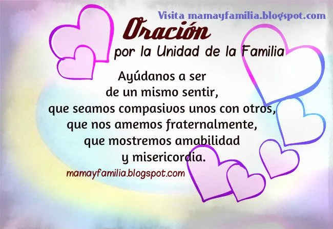 Oración por la Unión de la Familia - Mamá y Familia Oración por la Unión de la Familia - Mamá y Familia