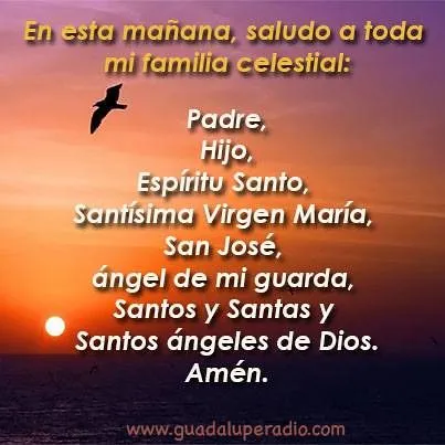 oraciondelamañana Dios Padre de Amor, quiero saludarte en este ...